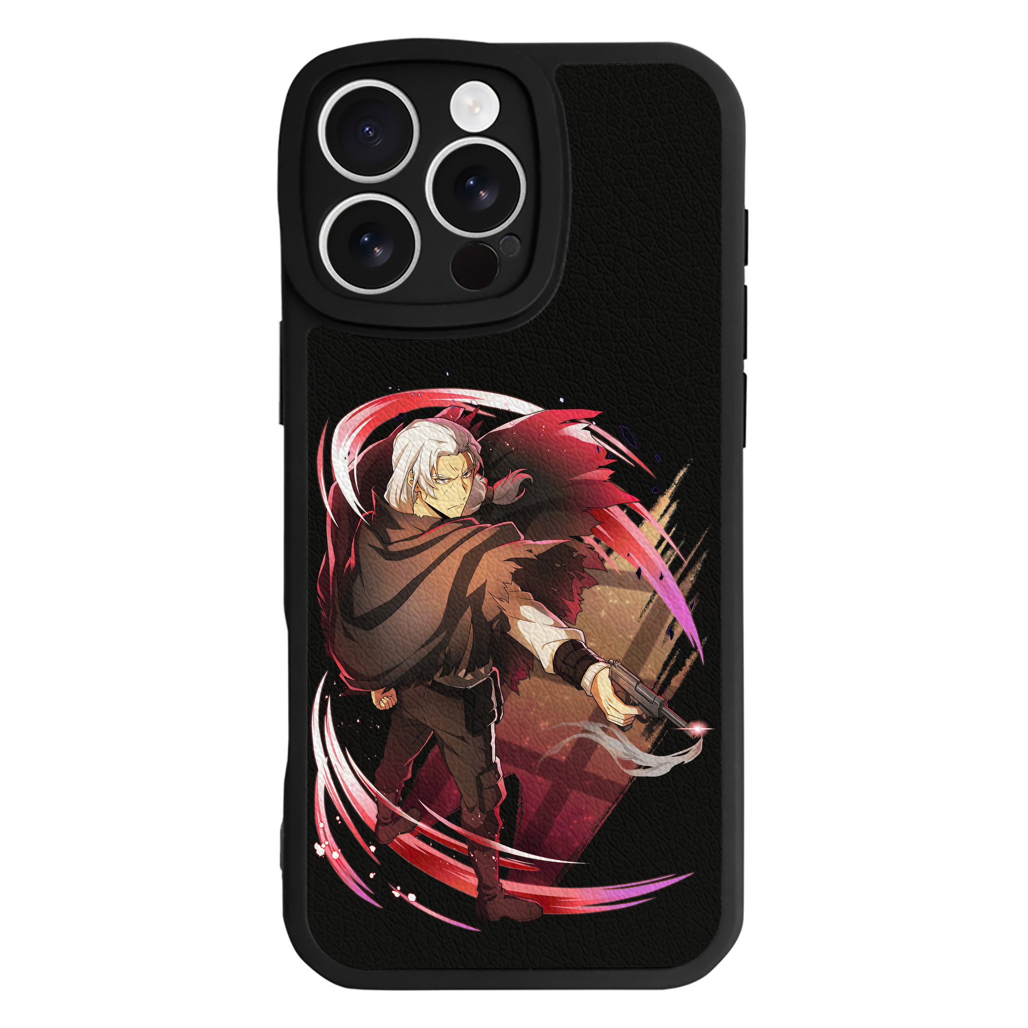 （画像用） 文豪ストレイドッグス Bungo Stray Dogs 【iPhone 16シリーズ対応】シリコンスマホケース（レザー調） 材質：シリコン